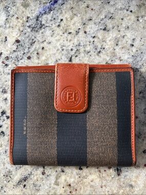 Vintage Men’s Fendi Canvas & Leather Trimmed Wallet